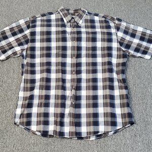 Eddie Bauer Shirt Adult Large Blue Button Up Outdoors Casual Long Sleeve Men